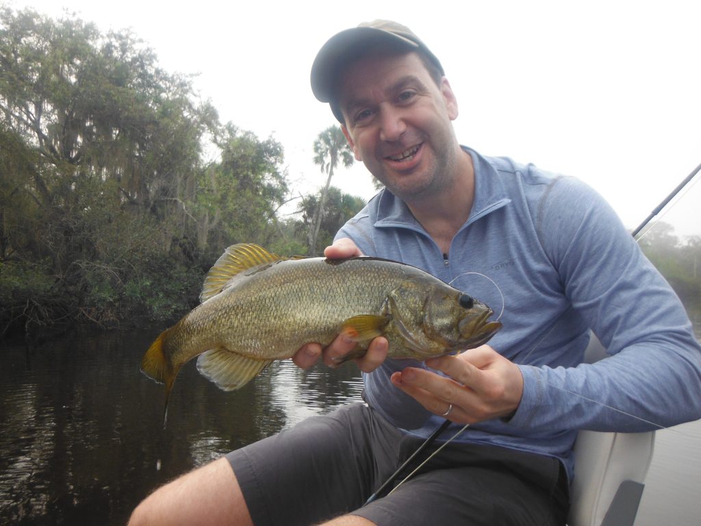 fly fishing for largemouth bass