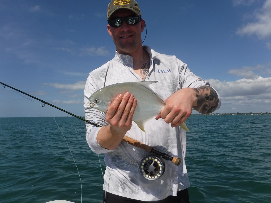 fly fishing for pompano