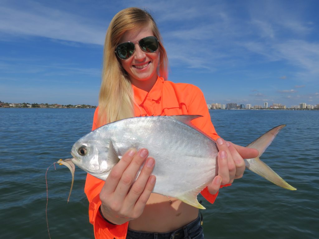 fly fishing for pompano