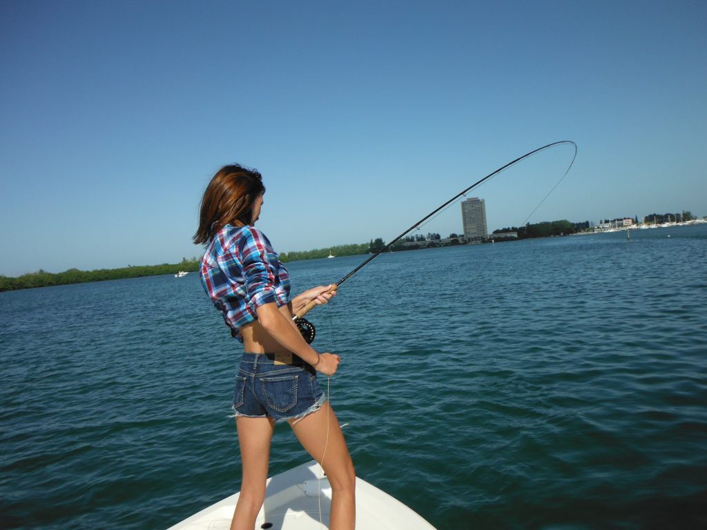 fly fishing the deep grass flats in Sarasota